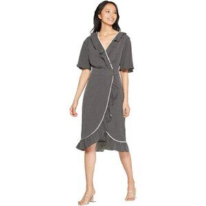 Who What Wear for Target- Polka Dot Wrap Dress Size L